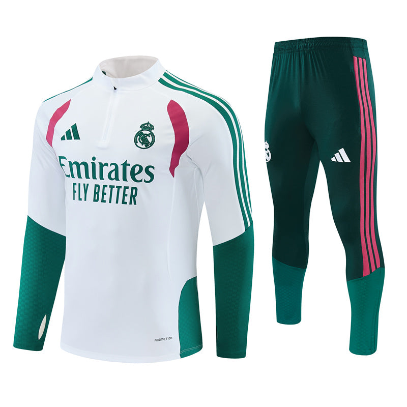 Chándal niño Real Madrid Verde Blanco 26/27