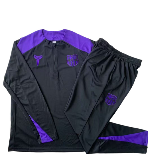 Chándal niño FC Barcelona 25/26 Negro-Violeta