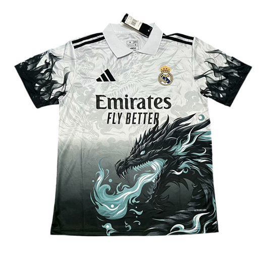 Real Madrid Dragón Blanco y Negro