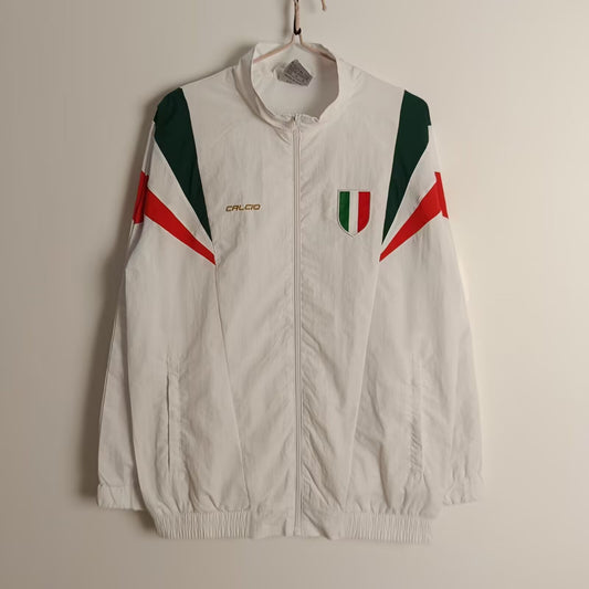 Chaqueta Cortavientos Italia Blanca
