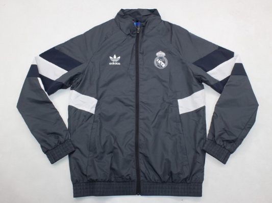 Chaqueta Cortavientos Real Madrid Gris