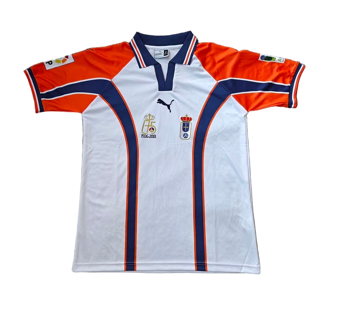 Real Oviedo Visitante 75 Aniversario Retro 2001