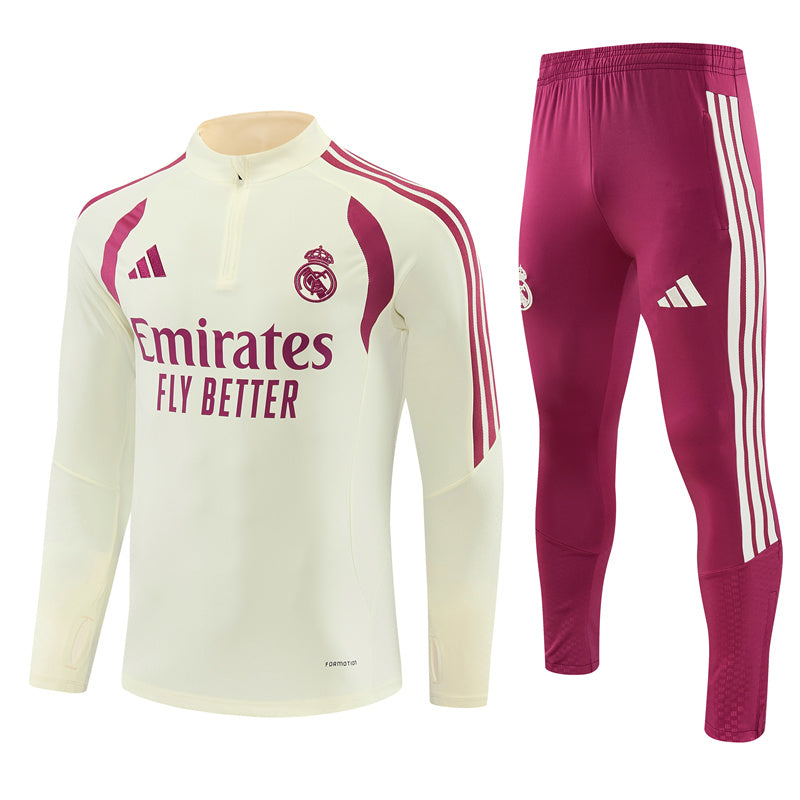 Chándal niño Real Madrid Rosa Blanco 26/27