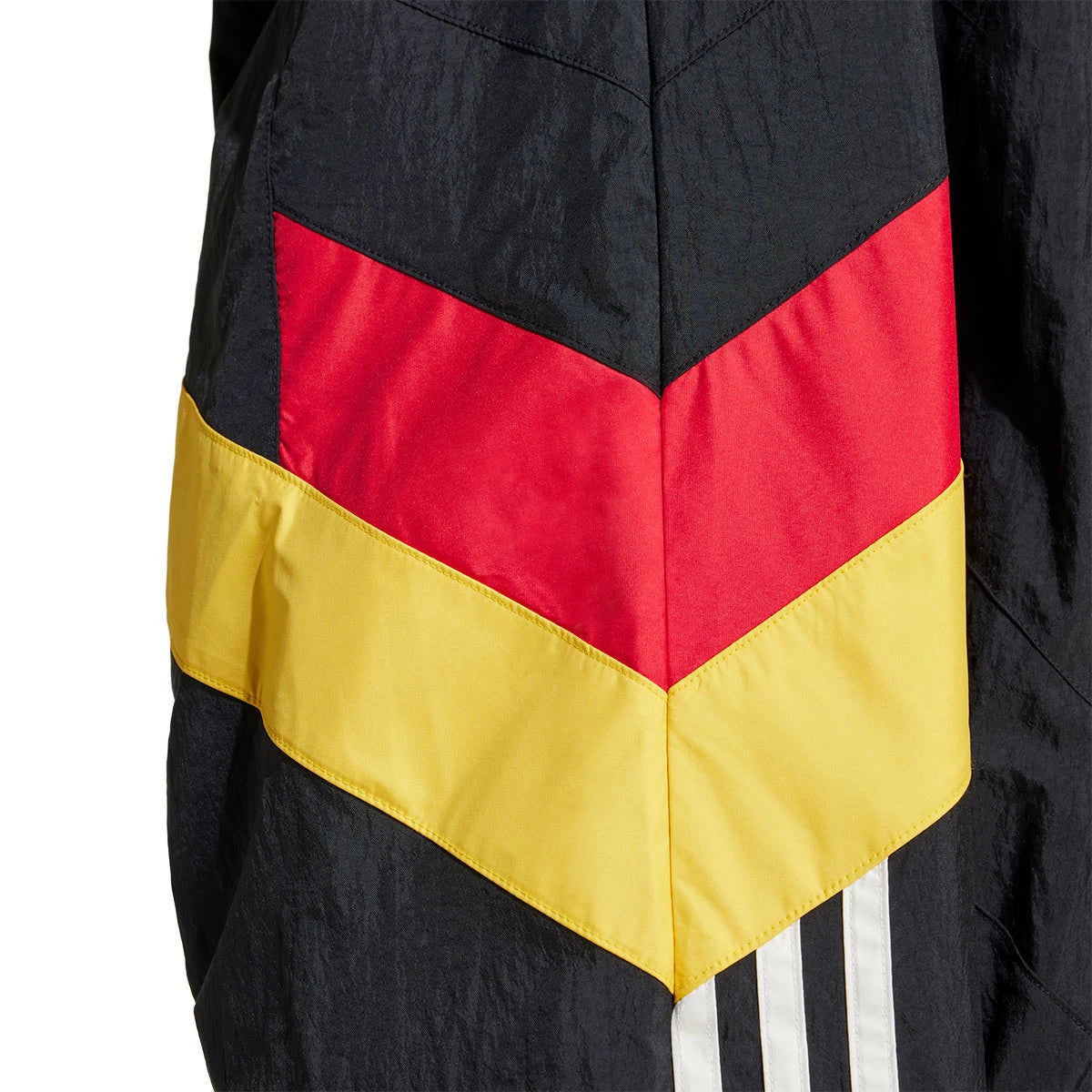 Chaqueta Cortavientos Negra Alemania Retro